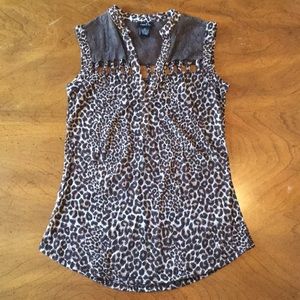 Women's cheetah tank top
